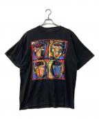 YOUR HEAD GOES HEREユア ヘッド ゴーズ ヒアー）の古着「90`SアートグラフィックTee　GRAPHIC PRINT TEE」｜ブラック