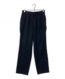 DRIES VAN NOTEN（ドリスヴァンノッテン）の古着「ウールブレンドタックスラックス　3952-1709」｜ネイビー