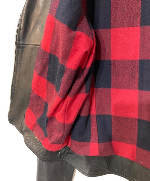 DIESEL（ディーゼル）DIESEL (ディーゼル) カウレザーダブルライダース ブラック サイズ:XSの古着・服飾アイテム