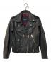 DIESEL（ディーゼル）の古着「カウレザーダブルライダース」｜ブラック