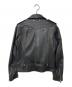 DIESEL (ディーゼル) カウレザーダブルライダース ブラック サイズ:XS：10000円