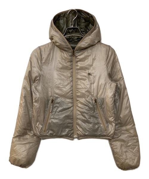 BURBERRY BLUE LABEL（バーバリー ブルー レーベル）BURBERRY BLUE LABEL (バーバリー ブルー レーベル) リバーシブルダウンジャケット ベージュ サイズ:38の古着・服飾アイテム
