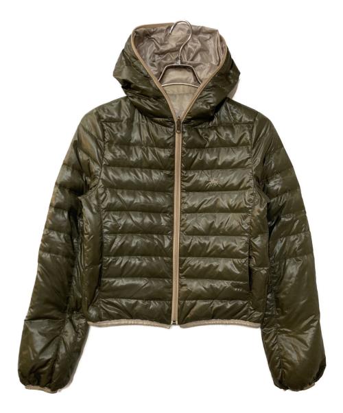BURBERRY BLUE LABEL（バーバリー ブルー レーベル）BURBERRY BLUE LABEL (バーバリー ブルー レーベル) リバーシブルダウンジャケット ベージュ サイズ:38の古着・服飾アイテム