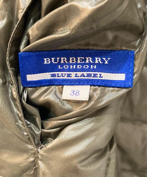 BURBERRY BLUE LABEL（バーバリー ブルー レーベル）BURBERRY BLUE LABEL (バーバリー ブルー レーベル) リバーシブルダウンジャケット ベージュ サイズ:38の古着・服飾アイテム