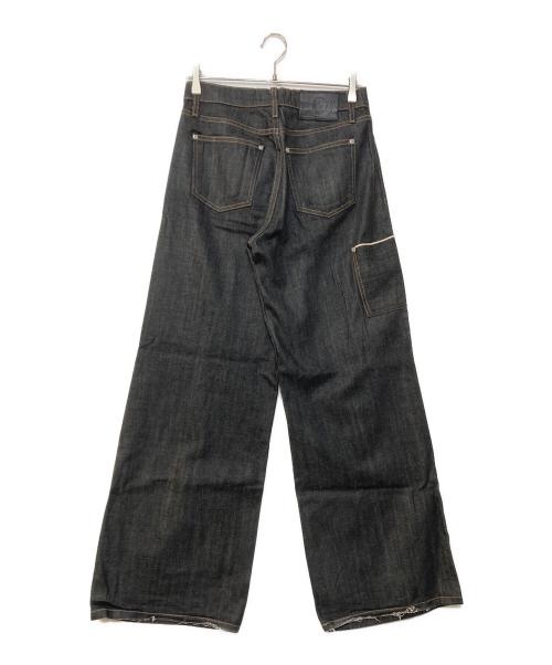 DISCONT'D（ディスコント）DISCONT'D (ディスコント) Indigo Selvedge Baggy Denim セルビッジ バギー デニム インディゴ サイズ:28の古着・服飾アイテム