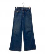 DIESELディーゼル）の古着「Cotton Blend Wide-Leg Jeans　コットンブレンドワイドレッグジーンズ　A02106」｜インディゴ