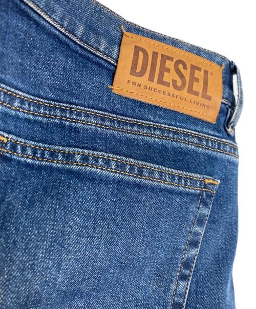 DIESEL（ディーゼル）DIESEL (ディーゼル) Cotton Blend Wide-Leg Jeans　コットンブレンドワイドレッグジーンズ　A02106 インディゴ サイズ:29の古着・服飾アイテム