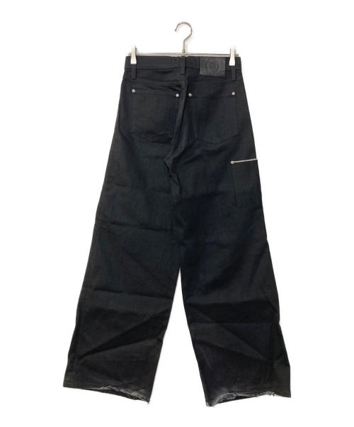 DISCONT'D（ディスコント）DISCONT'D (ディスコント) バギーブラックデニムパンツ ブラック サイズ:28の古着・服飾アイテム