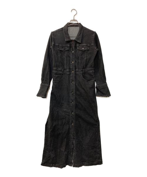 Ameri（アメリ）Ameri (アメリ) I LINE DENIM SHIRT DRESS  デニムワンピース ブラック サイズ:Sの古着・服飾アイテム