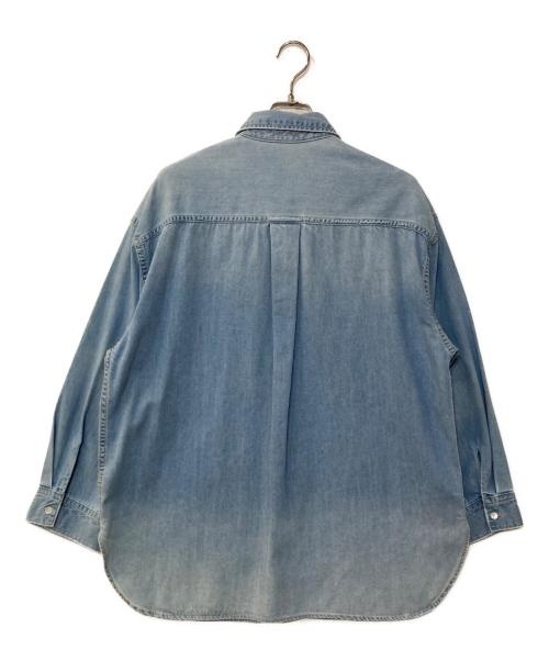 RIVE DROITE（リヴドロワ）RIVE DROITE (リヴドロワ) MONNライトデニムロングシャツ インディゴ サイズ:Fの古着・服飾アイテム