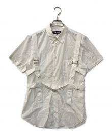 BLACK COMME des GARCONS（ブラックコムデギャルソン）の古着「ボンテージシャツ  半袖シャツ」｜ホワイト