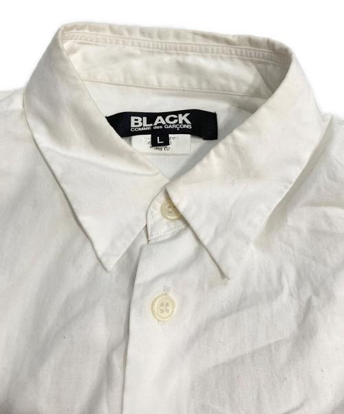 BLACK COMME des GARCONS（ブラックコムデギャルソン）BLACK COMME des GARCONS (ブラックコムデギャルソン) ボンテージシャツ  半袖シャツ ホワイト サイズ:Lの古着・服飾アイテム