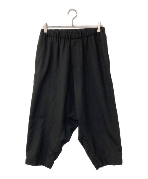 BLACK COMME des GARCONS（ブラックコムデギャルソン）BLACK COMME des GARCONS (ブラックコムデギャルソン) ドローストリング ワイド サルエル ブラック サイズ:Sの古着・服飾アイテム
