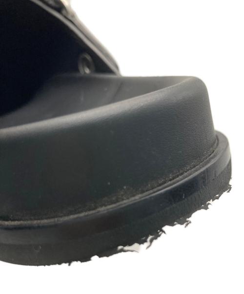 RICK OWENS（リックオウエンス）RICK OWENS (リックオウエンス) MEGALACE MULE GRANOLA　メガレースミュール　サンダル　01E5813 ブラック サイズ:41の古着・服飾アイテム