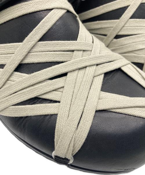 RICK OWENS（リックオウエンス）RICK OWENS (リックオウエンス) MEGALACE MULE GRANOLA　メガレースミュール　サンダル　01E5813 ブラック サイズ:41の古着・服飾アイテム