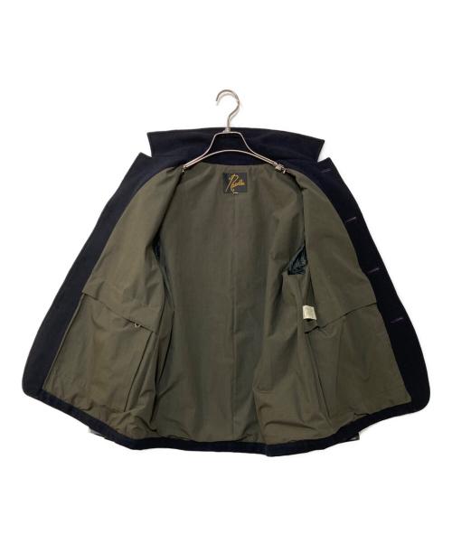 Needles（ニードルズ）Needles (ニードルズ) レザーエルボーパッチウールジャケット ネイビー サイズ:Sの古着・服飾アイテム
