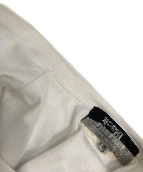 BLACK COMME des GARCONS（ブラックコムデギャルソン）BLACK COMME des GARCONS (ブラックコムデギャルソン) バックプリントインサイドアウトTee ホワイト サイズ:Lの古着・服飾アイテム