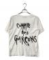 BLACK COMME des GARCONS (ブラックコムデギャルソン) バックプリントインサイドアウトTee ホワイト サイズ:L：5000円
