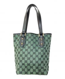 GUCCI（グッチ）の古着「GGキャンバスミニトートバック　257250」｜グリーン