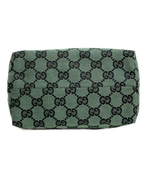 GUCCI（グッチ）GUCCI (グッチ) GGキャンバスミニトートバック　257250 グリーンの古着・服飾アイテム