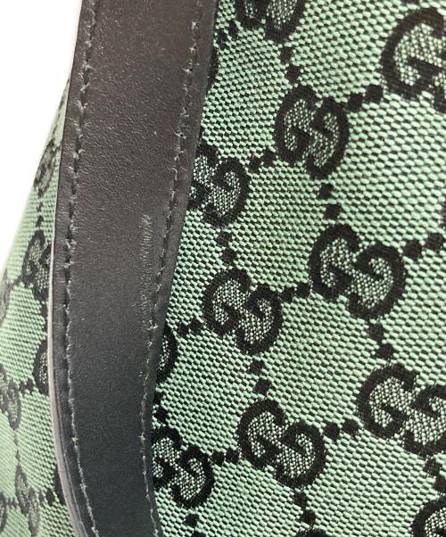 GUCCI（グッチ）GUCCI (グッチ) GGキャンバスミニトートバック　257250 グリーンの古着・服飾アイテム