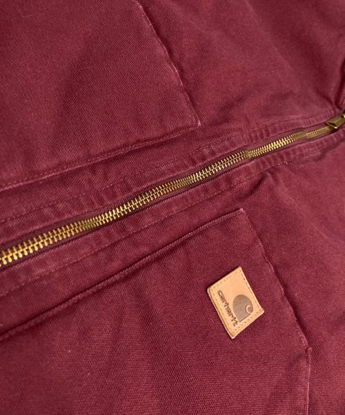 CarHartt（カーハート）CarHartt (カーハート) NCAAロゴ刺繍ダックベスト ボルドー サイズ:Mの古着・服飾アイテム