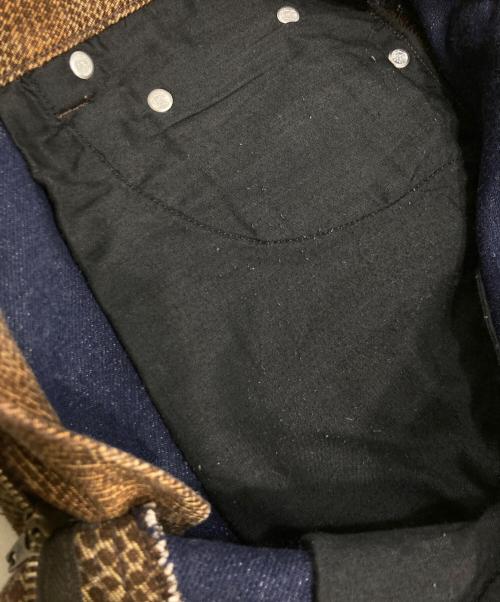 ck Calvin Klein（シーケーカルバンクライン）ck Calvin Klein (シーケーカルバンクライン) スネークプリントパンツ ブラウン サイズ:10の古着・服飾アイテム