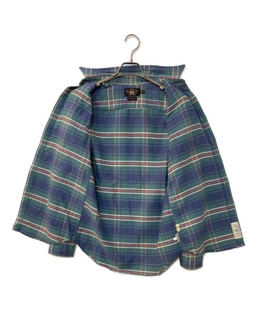 RRL（ダブルアールエル）RRL (ダブルアールエル) チェックシャツ グリーン サイズ:XSの古着・服飾アイテム