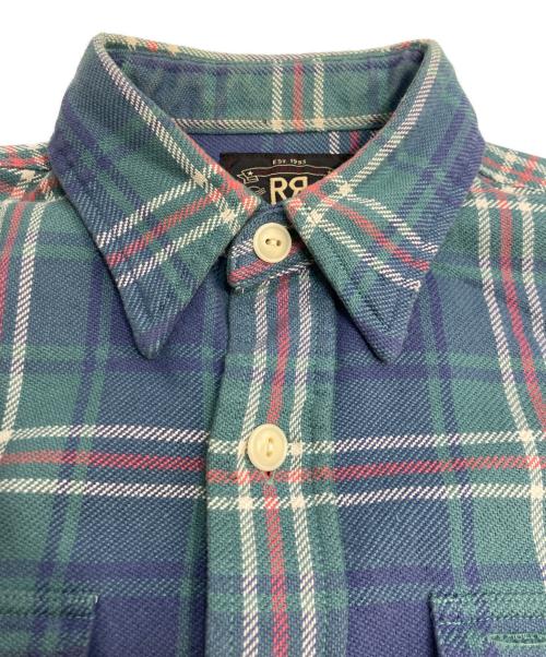 RRL（ダブルアールエル）RRL (ダブルアールエル) チェックシャツ グリーン サイズ:XSの古着・服飾アイテム