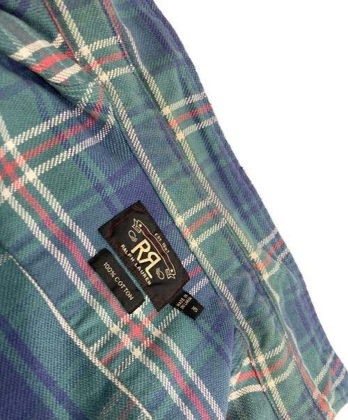 RRL（ダブルアールエル）RRL (ダブルアールエル) チェックシャツ グリーン サイズ:XSの古着・服飾アイテム