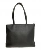 Hush Tugハッシュタグ）の古着「レザートートバッグ」｜ブラック