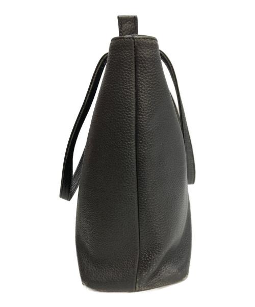 Hush Tug（ハッシュタグ）HUSH TUG (ハッシュタグ) レザートートバッグ ブラックの古着・服飾アイテム