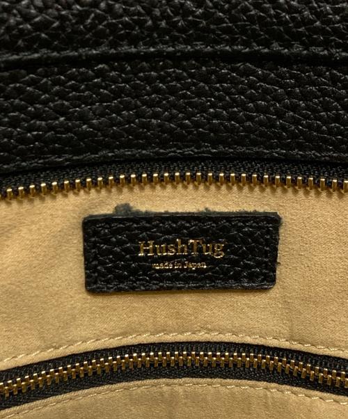 Hush Tug（ハッシュタグ）HUSH TUG (ハッシュタグ) レザートートバッグ ブラックの古着・服飾アイテム