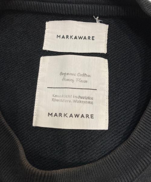 MARKAWARE（マーカウェア）MARKAWARE (マーカウェア) HUGE SWEAT ORGANIC COTTON HEAVY FLEECE クルーネックスウェット ブラック サイズ:1の古着・服飾アイテム
