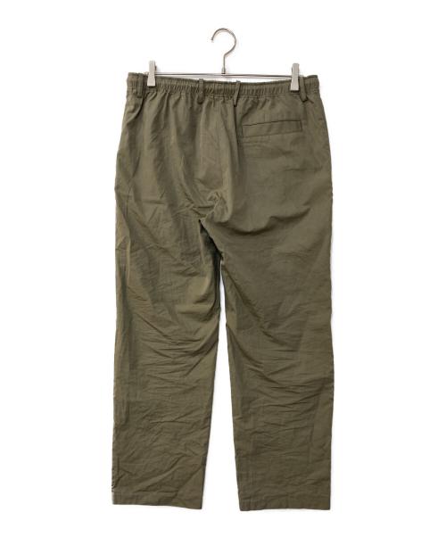 MARKAWARE（マーカウェア）MARKAWARE (マーカウェア) オールウェザークロス フラットフロント テーパード イージートラウザー パンツ グリーン サイズ:2の古着・服飾アイテム