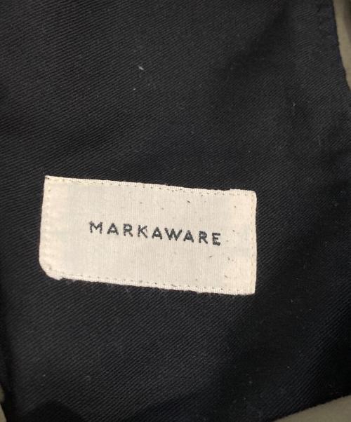MARKAWARE（マーカウェア）MARKAWARE (マーカウェア) オールウェザークロス フラットフロント テーパード イージートラウザー パンツ グリーン サイズ:2の古着・服飾アイテム