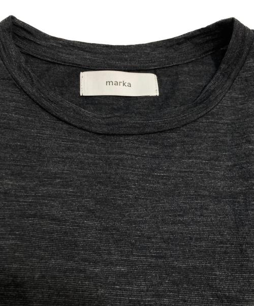MARKA（マーカ）MARKA (マーカ) super 120’s wool CREW NECK TEE ウール Tシャツ ブラック サイズ:2の古着・服飾アイテム