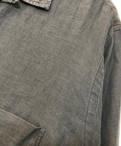 MARKAWARE（マーカウェア）MARKAWARE (マーカウェア) OPEN COLLAR SHIRT HEMP オープンカラーシャツ ブラック サイズ:2の古着・服飾アイテム