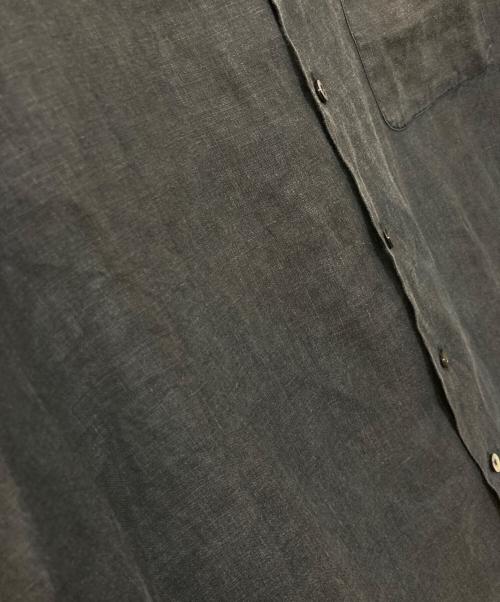 MARKAWARE（マーカウェア）MARKAWARE (マーカウェア) OPEN COLLAR SHIRT HEMP オープンカラーシャツ ブラック サイズ:2の古着・服飾アイテム