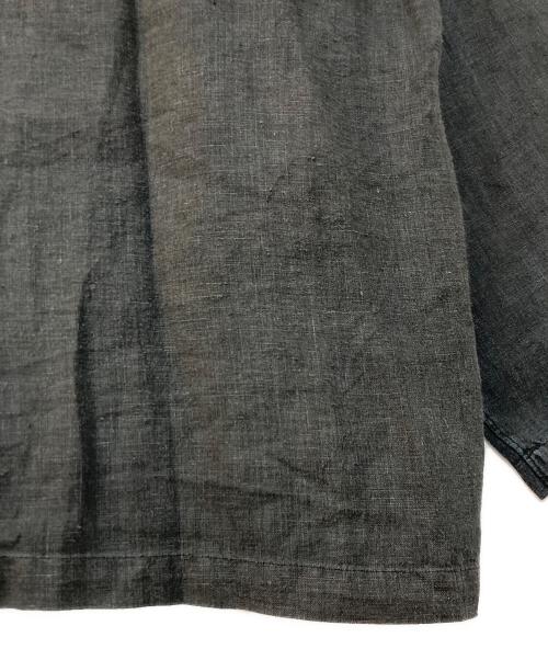 MARKAWARE（マーカウェア）MARKAWARE (マーカウェア) OPEN COLLAR SHIRT HEMP オープンカラーシャツ ブラック サイズ:2の古着・服飾アイテム