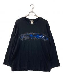 GROUND Y（グラウンドワイ）の古着「グラフィックロゴプリントカットソー」｜ブラック
