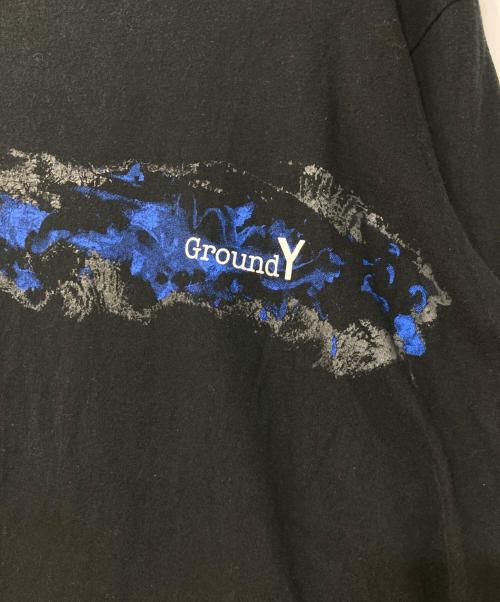 GROUND Y（グラウンドワイ）GROUND Y (グラウンドワイ) グラフィックロゴプリントカットソー ブラック サイズ:3の古着・服飾アイテム