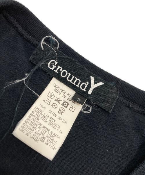 GROUND Y（グラウンドワイ）GROUND Y (グラウンドワイ) グラフィックロゴプリントカットソー ブラック サイズ:3の古着・服飾アイテム