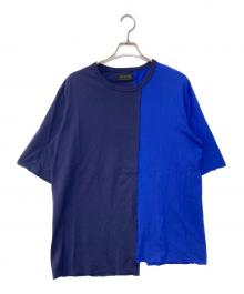 s'yte（サイト）の古着「切替デザインTシャツ」｜ブルー