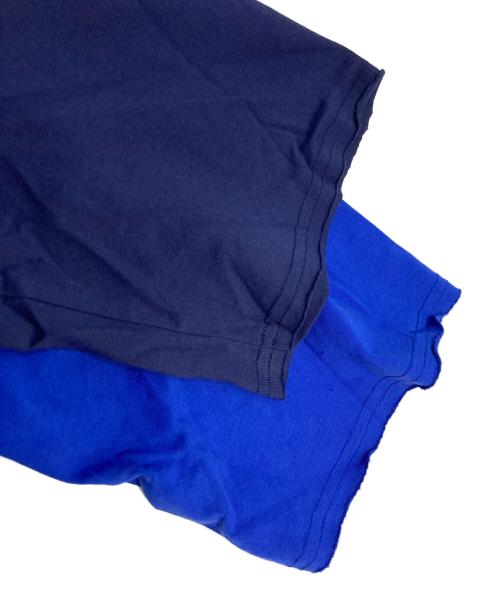 s'yte（サイト）s'yte (サイト) 切替デザインTシャツ ブルー サイズ:3の古着・服飾アイテム