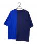 s'yte (サイト) 切替デザインTシャツ ブルー サイズ:3：7000円