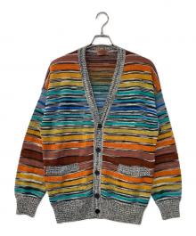 missoni（ミッソーニ）の古着「ボーダーニットカーディガン」｜マルチカラー