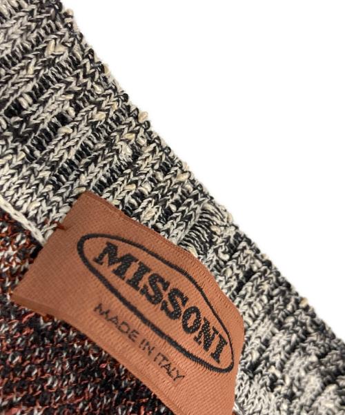missoni（ミッソーニ）MISSONI (ミッソーニ) ボーダーニットカーディガン マルチカラー サイズ:48の古着・服飾アイテム