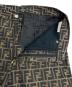 中古・古着 FENDI JEANS (フェンディ ジーンズ) ズッカ柄ストレートパンツ ブラウン サイズ:W32：15000円