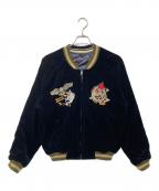 TED COMPANYテッドカンパニー）の古着「リバーシブルスカジャン」｜ネイビー×グレー